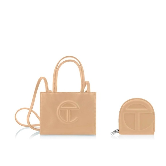 Cream Telfar wallet